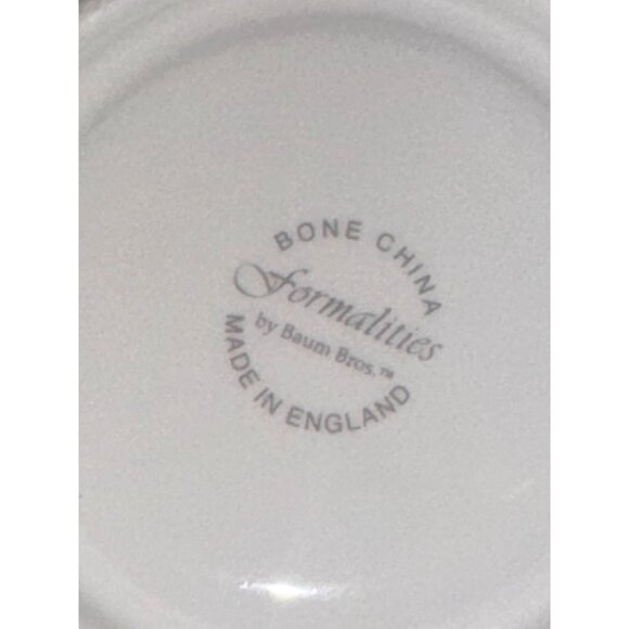 Bone China Formalities By Baum Bros. Floral Teacup & Saucer Set Of 3 Made In Eng - Picture 6 of 7